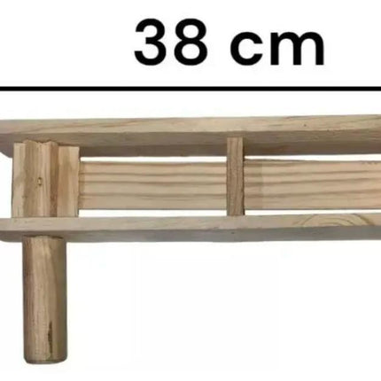 Wooden Matraca Ratchet Rattle - Large, 37 cm - Unfinished Pine