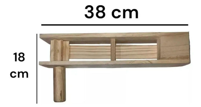 Wooden Matraca Ratchet Rattle - Large, 37 cm - Unfinished Pine